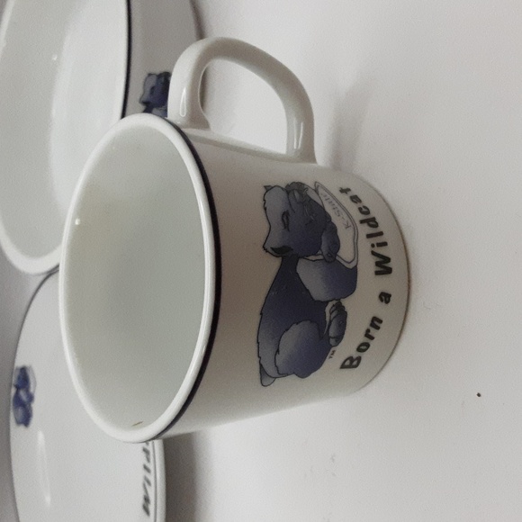 Vintage Heartland China Collegiate Licensed Kansas State Wildcats Kids Dishes - Picture 2 of 12